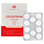 Genactiv Colostrum z Maliną Preparat wzmacniający odporność Tabletki do ssania
