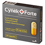 Cynek+ Forte, Cynk 25 mg, Kapsułki