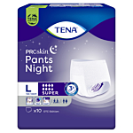 Tena Pants ProSkin Super Night, Majtki chłonne, 100-135cm, Large