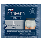 Seni Man Pants, Majtki chłonne dla mężczyzn, Kolor szary, 100-135cm, Large