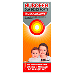 Nurofen Forte 200 mg /5 ml zawiesina doustna o smaku truskawkowym, 100 ml 