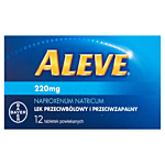 Aleve 220 mg, Lek przeciwbólolwy i przeciwzapalny, 12 Tabletek