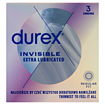 DUREX Invisible Preservativi Extra Lubrificati 3 pz