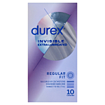 Durex Invisible Dodatkowe Nawilżenie Prezerwatywy, 10 szt.