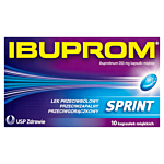 Ibuprom Sprint Caps 200mg Kapsułki przeciwbólowe, 10 kaps.