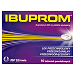 Ibuprom 200mg Tabletki przeciwbólowe i przeciwgorączkowe, 10 tabl.