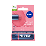 Nivea Balsamo Labbra Idratante Caring Beauty 3in1 Rose 4,8 g