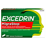 Excedrin MigraStop  250 mg + 250 mg + 65 mg, 20 tabletek