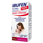 Ibufen dla dzieci Forte o sm.malinowym, 100 ml