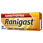 Famotydyna Ranigast 20 mg, 30 tabl. powl.