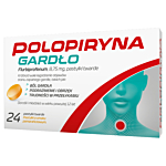 Polopiryna 8,75mg Pastylki na gardło, 24 past.