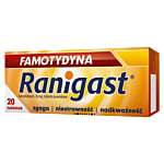 Famotydyna Ranigast 20 mg, 20 tabl. powl.