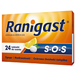 Ranigast S-O-S, Łagodzenie objawów refluksu żołądkowo-przełykowego, Tabletki