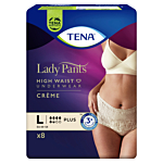 Tena Lady Pants Plus,  Majtki chłonne dla kobiet, Kolor Creme, Large