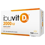 Ibuvit D3 2000 j.m., Witamina D, 150 kapsułek