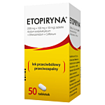 Etopiryna Tabletki na ból głowy 300 mg + 100 mg + 50 mg, 50 tabl.
