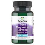 Swanson Triple Magnesium Complex 400 mg Kapsułki, 30 szt.
