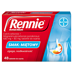 Rennie Antacidum 680 mg + 80 mg, 48 Tabletek