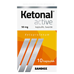 Ketonal Active, Kapsułki twarde 50 mg, 10 kapsułek