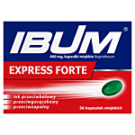 Ibum Express Forte Kapsułki miękkie 400 mg, 36 kaps.