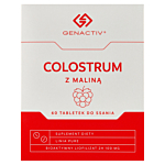 Genactiv Colostrum z Maliną Preparat wzmacniający odporność Tabletki do ssania