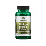 Swanson Ginkgo Biloba Ekstrakt Preparat na pamięć 60 mg Kapsułki
