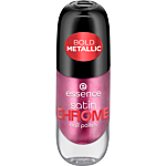Essence Satin Chrome Smalto per Unghie, 03 Meta Maroon