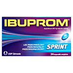 Ibuprom Sprint Caps 200mg Kapsułki przeciwbólowe, 24 kaps.
