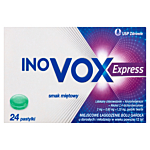 Inovox Express 2 mg + 0,6 mg +1,2 mg Smak miętowy Pastylki twarde, 24 szt.