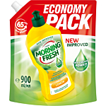Morning fresh Detergente per piatti al limone, ricarica, 900 ml