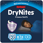 Huggies Dry Nites Boys (8-13 anni) Mutandine Assorbenti Notte 9 pz