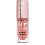 Makeup Revolution Pout Bomb Plumpling Gloss Błyszczyk, Candy Pink Nude