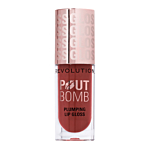 Makeup Revolution Pout Bomb Plumping Gloss Błyszczyk, Cookie