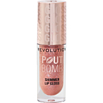 Makeup Revolution Pout Bomb Shimmer Gloss Błyszczyk do ust Glimmer Nude, 4,5 ml