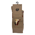 Life Calzini in cotone Cocker Spaniel mocca, taglia 39-42