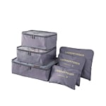 Life Travel Organizer per valigia grigio 6 pz