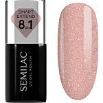 Semilac Lakier hybrydowy Smart Extend 8in1, 804 Glitter Soft Beige