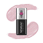 Semilac Smalto Ibrido Smart Extend 8in1, 805 Glitter Dirty Nude Rose