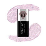 Semilac Smalto Ibrido Smart Extend 8in1, 806 Glitter Delicate Pink