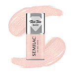 Semilac Base per smalti ibridi Skin Tone Cover Base, Glitter Peach