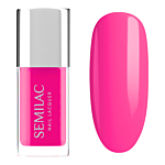 Semilac Smalto Classico Nail Lacquer, 119 Neon Pink