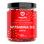 MyVita Witamina D3 2000 j.m. Żelki naturalne, 120 szt.