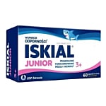 Iskial Junior, Wsparcie odporności dla dzieci od 3. roku życia, Kapsułki do żucia, Smak cytrynowy