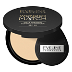 Eveline Wonder Match SPF 30 Puder prasowany, 02