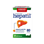 Hepatil, Suplement diety wspomagający pracę wątroby, 80 tabletek