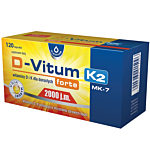 D-Vitum Forte 2000 j.m. + K2 MK-7, Witaminy D i K dla dorosłych,  kapsułki 120 szt.