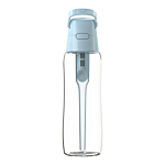 Dafi Solid Glass Butelka z wkładem filtrującym, Dove Blue, 600ml 