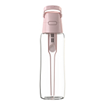 Dafi Solid Glass Butelka z wkładem filtrującym, Baby Pink, 600ml 