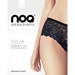 Noq by Knittex Damskie figi koronkowe Julia, nero rozm.L