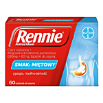 Rennie Antacidum 680 mg + 80 mg, tabletki do ssania 60 szt.